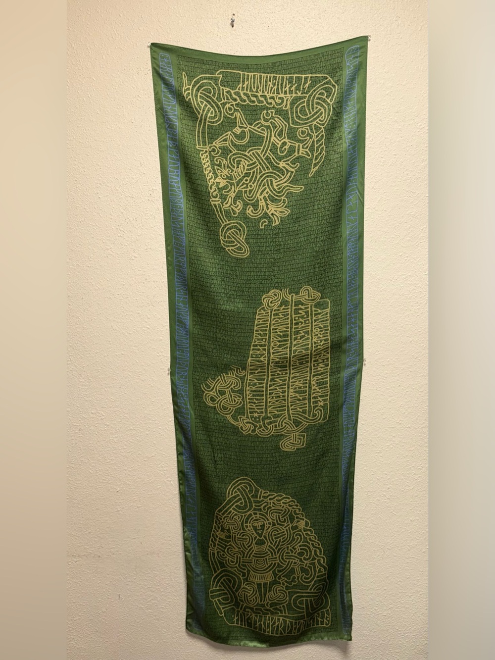 Womens scarf Classic Green 100% Silk